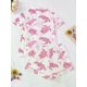 thumbnail image 2 of 2Pc Women's Sea Turtle Print Pajama Set Cardigan & Shorts Loungewear 26s, 2 of 5