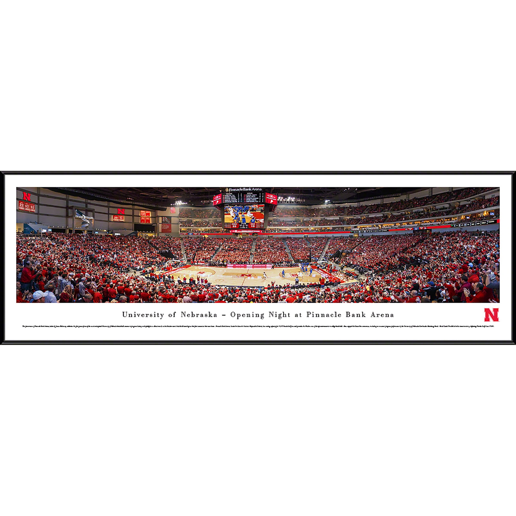 Blakeway Worldwide Panoramas Nebraska Cornhuskers Basketball Opening Night At Pinnacle Bank Arena Blakeway Panoramas Ncaa College Print With Standard Frame Walmart Com Walmart Com