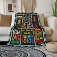 thumbnail image 2 of Teacher Blanket Gifts for Teachers Flannel Fleece Throw Blankets for Teacher Gifts Lightweight Soft Throws for Home Bed Sofa Christmas Birthday Back to School Teachers'' Day Gift Idea 60"X50", 2 of 6