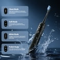 thumbnail image 4 of OasiSmile Sonic Electric Toothbrush for Adults with Smart Display, 6 Soft Rubber Wrap Brush Heads, 90-Day Battery Life, 2-Min Timer 4 Modes Travel Rechargeable Tooth Brush, Black, 4 of 7