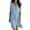 Light Blue, variant on Noric Women's Collared Short Sleeve Midi Shirt Dresses Button Front Loose Fit Casual Solid Cover Up Dresses for Beach Vacation Daily
