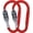 Red, variant on Combination Carabiner Clips, Resettable 3 Dial Digit Combination Lock Carabiner Keychain,for Suitcase Luggage Travel Baggage Backpack (D Shaped, Large Size, Black, 2 Pack)