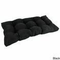 thumbnail image 1 of 42-inch by 19-inch Squared Microsuede Tufted Loveseat Cushion, 1 of 2