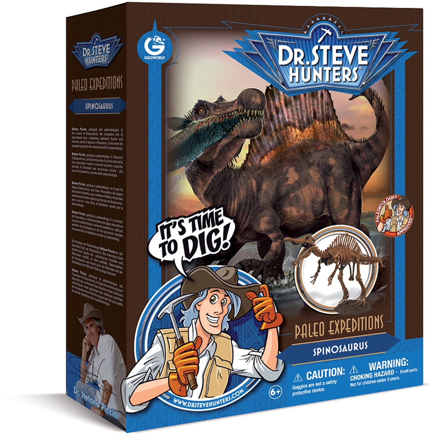 Geoworld Dr. Steve Hunters Paleo Expeditions Stegosaurus Dinosaur Excavation Kit
