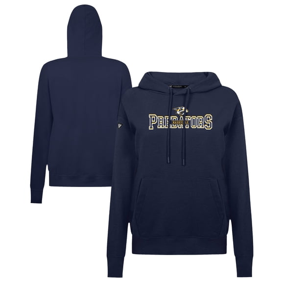 Women's Levelwear Navy Nashville Predators Adorn Journey Pullover Hoodie