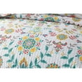 thumbnail image 4 of MarCielo Boho Floral Lightweight Quilted Bedspread Set King, 4 of 5