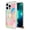 Multi-color Rhombic, variant on For Apple iPhone 15 Pro Max (6.7") Fashion Design Pattern Hybrid Ring Kickstand Bling Diamond Hard Protective Phone Case Cover by Xpression - Colorful Hydrangea