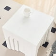 thumbnail image 4 of Gzxs White Square Side Table, Small Accent End Desk Bedside Table for Bedroom, 15.74"L x 15.74"W x 17.71"H, 4 of 8