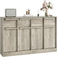 thumbnail image 2 of Sideboard Buffet Cabinet with 4 Drawers, 62.4" Large Coffee Cabinet with Storage, Sideboard, Credenza, Accent Coffee Bar Console Table Modern Storage Buffet Table for Kitchen Dining Room, Living Room, 2 of 6