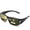 B02 Black Frame/ Photochromic Polarized Lens, variant on Women's Wrap Around Night Vision Yellow Lens Glasses, Fit Over Prescription Glasses, Anti-Glare for Night Driving, Ergonomic Frame, Comes with Case & Cloth