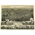 thumbnail image 2 of Fowler 14x11 Gold Ornate Wood Framed with Double Matting Museum Art Print Titled - Shenandoah Pennsylvania - Fowler 1889, 2 of 4