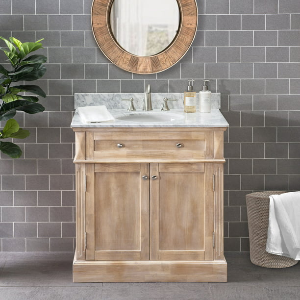 Sunjoy 36 In Modern Rustic Style, Modern Single Sink Vanity