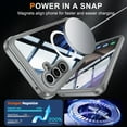 thumbnail image 2 of Ancove Magnetic Case for Samsung Galaxy S24 FE,Shockproof Full-Body Protection Case Compatible with MagSafe Built-in Screen Protector Clear Back Cover for Galaxy S24 FE,Gray, 2 of 4