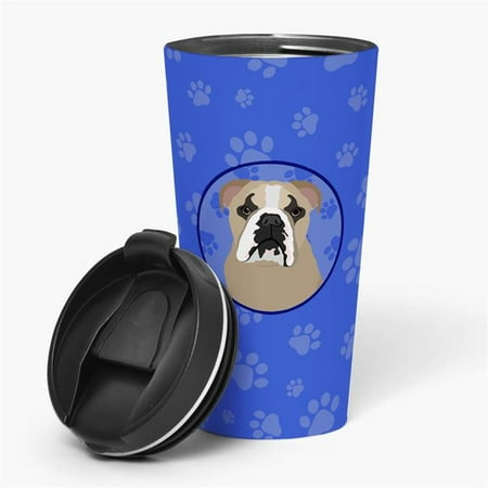 

Carolines Treasures WDK1082TBL215 7.25 x 3.5 in. Unisex English Bulldog Lilac Tricolor Stainless Steel 16 oz Tumbler Blue