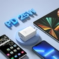 thumbnail image 3 of MHSIOAP-USB C Charger Block, 25W Super Fast Charger Type C Charging Block with 10FT USB C Cable for Samsung Galaxy S23 S24 Ultra S23+ S22 S21Plus S20FE Note 20 A52 A53 A54-White, 3 of 3