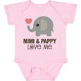 thumbnail image 3 of Inktastic Mimi and Pappy Love Me Elephant Boys or Girls Baby Bodysuit, 3 of 5