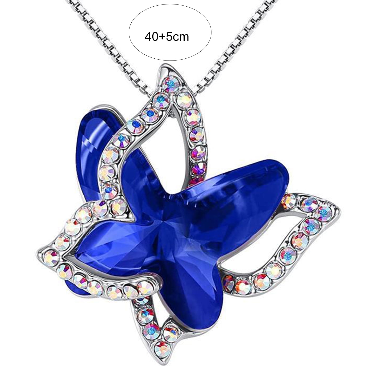 Buy Swarovski Crystal Butterfly Necklace 925 Sterling Silver 14K Gold  Vermeil Butterfly With Daisy Pendant Butterfly With Flower Mothers Day  Online in India - Etsy