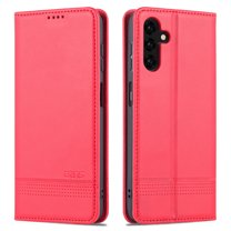 ELEHOLD for Samsung Galaxy A14 5G Flip Leather Wallet Case with Card Slots Kickstand Function Shockproof Protective Cover,  Red