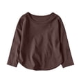thumbnail image 2 of Ynynloco Kids Boys Long Sleeve Crewneck T-Shirts Tee Tops Fall Fashion Shirt Tops 5-14 Years, 2 of 8