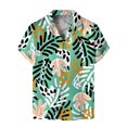 thumbnail image 1 of Camisas Para Hombre Manga Larga De AlgodóN Camiseta de manga corta con estampado informal de moda de verano para hombre (J, XXL), 1 of 3