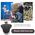 thumbnail image 2 of Kids Bike Seat with Preposed Safety Design for Durable Use on Steel Plate Black 14.5x12 Inches, 2 of 8