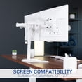 thumbnail image 3 of VIVO White Dual Monitor Desk Stand Mount, Fits Up to 27" Computer Screens, 3 of 8