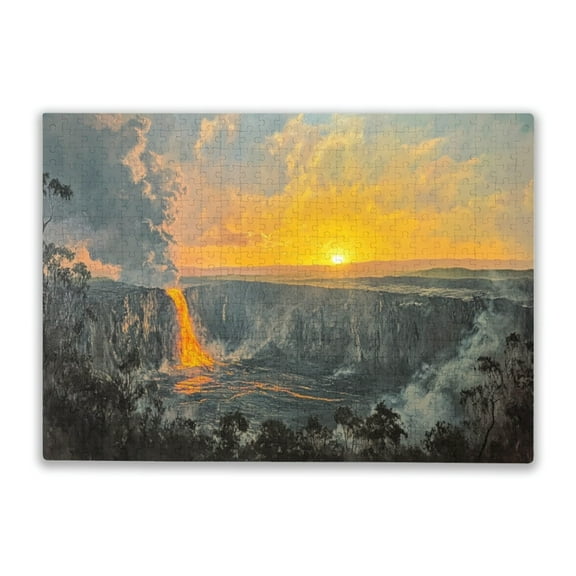 500 Pieces Wooden Puzzle For Adults Kilauea Volcano Difficult puzzles, large cool adult holiday puzzles