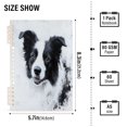 thumbnail image 3 of WOBOGO Cute Border Collie Notebook College Horizontal Grid Paper Ink Spill Resistant Water Resistant Cover 8.3x5.7x0.4in, 3 of 8