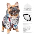 thumbnail image 3 of Honeii London Landmark2 Print Small Dog Hoodies Pet Hooded Sweatshirts Fall Winter Puppy Cat Sweaters Warm Clothes for Small Dogs Outfits Costume-XX-Large, 3 of 7