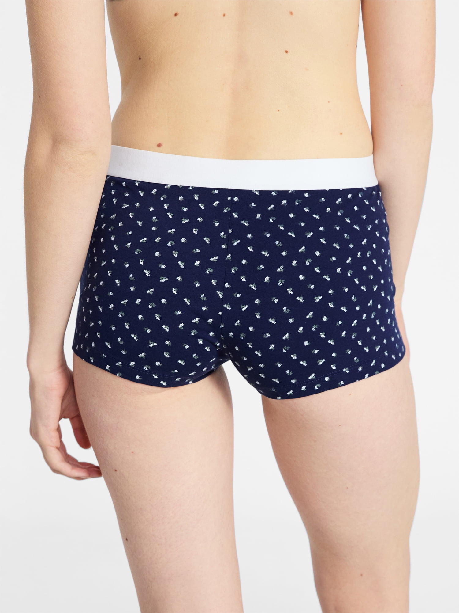 No Boundaries Women's Cotton Jersey Boyshort Panties, Sizes XS-XXXL
