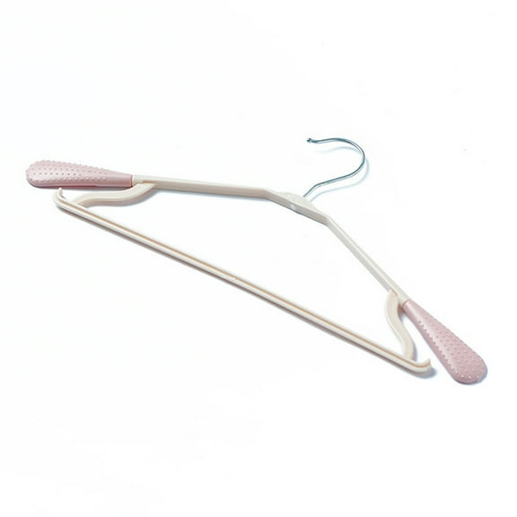 Clispeed 5Pcs Adult Hangers Plastic Non Clothes Trackless Hangers with Strong Build Assorted Color
