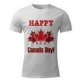 thumbnail image 1 of TIMIFIS T-Shirts à Manches Courtes pour Femmes, Col Rond Décontracté, T-Shirts Imprimés Feuille d'Érable du Canada, Hauts Vintage d'Été, 1 of 3