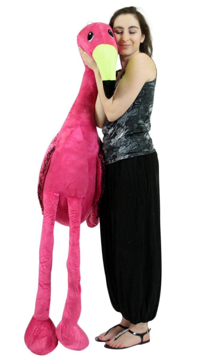 life size stuffed flamingo
