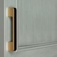 thumbnail image 3 of 3-3/4 in. Center Embossed Leather Strip Cabinet Pulls, Satin Gold, 3 of 3