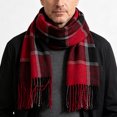 thumbnail image 5 of Yaoyar Men's Plush Scarf, Soft Warm Neck Wrap for Winter Cold Weather Comfort, 5 of 5