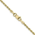 thumbnail image 4 of 14K Solid Yellow Gold 1.75mm Rope Chain Anklet Summer Beach Foot Ankle Bracelet, 4 of 5