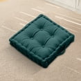 thumbnail image 6 of Premium Thick Floor Cushion with Handles - Comfortable Velvet Seat Pillow for Living Room, Patio, Yoga, and Outdoor Use Army Green, 6 of 7