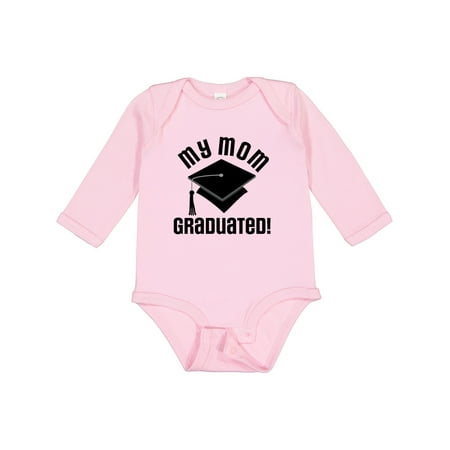 

Inktastic My Mom Graduated Gift Baby Boy or Baby Girl Long Sleeve Bodysuit