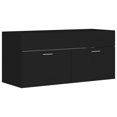 thumbnail image 5 of vidaXL 2 Piece Bathroom Furniture Set Black Engineered Wood, 5 of 5