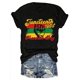 thumbnail image 3 of Juneteenth, Freedom Day 186, Black History, African American Print Crew Neck T-shirt, Four seasons casual short-sleeved round neck T-shirt, Women'S Clothing, 3 of 8