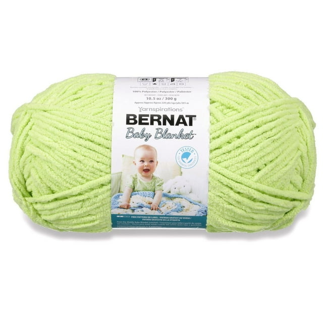 Bernat® Baby Blanket™ Yarn, Polyester #6 Super Bulky, 10.5oz/300g, 220 Yards