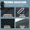 thumbnail image 3 of Thermal Balaclava Ski Mask Face Mask Windproof for Men Women Fits Glasses for Cold Weather Outdoor Cycling Motorcycle Black, 3 of 7