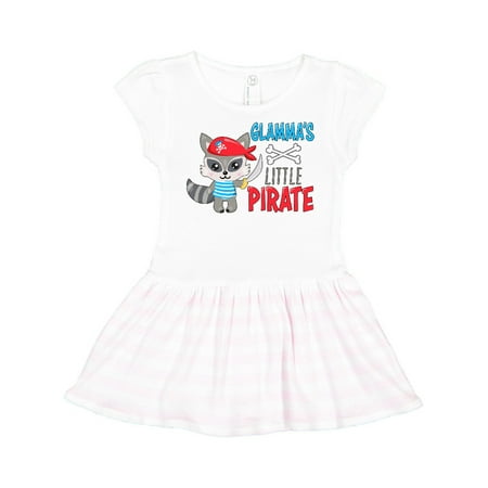 

Inktastic Glamma s Little Pirate Cute Raccoon with Sword Gift Toddler Girl Dress