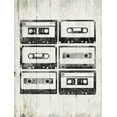 thumbnail image 2 of Grey, Jace 25x32 White Modern Wood Framed Museum Art Print Titled - Vintage Tapes, 2 of 4