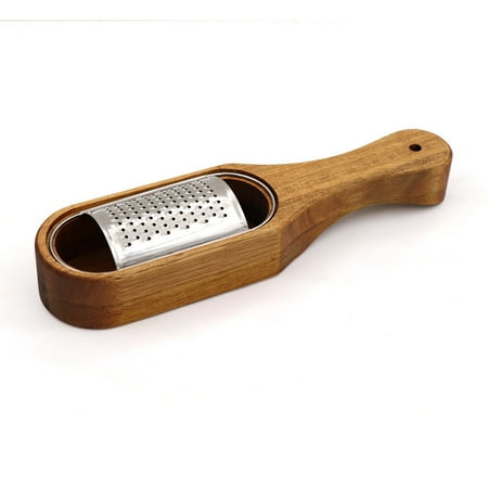 

Clearance Deals Cheese Grater With Container StainlessSteel Cheese Shredder With Wooden Handle Shredder Grater Box Kitchen Handheld Cheese Spoon Grater For Cheese Lemon Chocolate