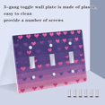 thumbnail image 3 of Yayeee Toggle Light Switch Wall Plate 2-Gang 4.56"x4.48" Decorative Outlet Cover, Gradient Love, 3 of 7