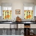 thumbnail image 2 of Tier Window Curtains Farmhouse Autumn Theme Harvest Festival Pumpkin Patch,27.5x24in kitchen curtains fall holiday curtain, 2 of 4