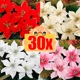 thumbnail image 2 of Guirnalda navideña con flores artificiales y purpurina para decoración de árbol de Navidad, fiesta de Año Nuevo, decoración del hogar, flores falsas, 2 of 5