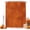 Orange, Terracotta, Amber, variant on Dark Green Shower Curtains for Bathroom, Farmhouse Linen Texture Waterproof Fabric Shower Curtain, Decorative Bathroom Curtain for Bathtub, 36"x72", No Hooks Included