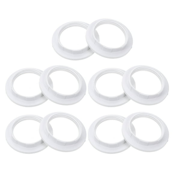 Viveous Lamp Shade Ring Lighting Accessories: 10Pcs Lamp Holder Collar Ring E27 Lock Socket Replacement Adapter Ring